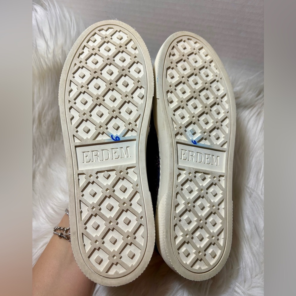 ERDEM X H&M Floral Brocade Slip-on Sneakers - Picture 10 of 11